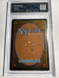 Magic The gathering MTG Legends 1994 Immolation PCG 9.5 Gem mint - Image 2