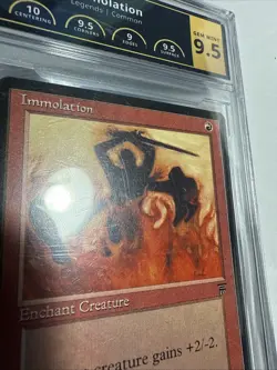 Magic The gathering MTG Legends 1994 Immolation PCG 9.5 Gem mint - Image 5