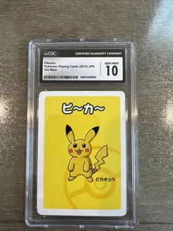 2019 POKEMON PLAYING CARDS OLD MAID - JPN PIKACHU CGC 10 GEM MINT - Image 1