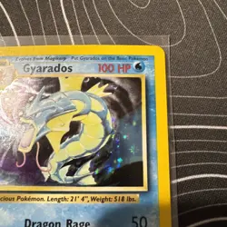 Pokemon Vintage Holo Gyarados 6/102 Base Set WoTC 1999 - Image 3