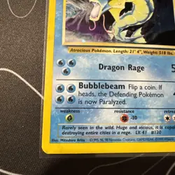 Pokemon Vintage Holo Gyarados 6/102 Base Set WoTC 1999 - Image 4