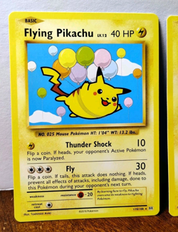 POKEMON FLYING PIKACHU 110/108 & SURFING PIKACHU 111/108 SECRET RARES EVOLUTIONS - Image 2