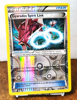 POKEMON GYARADOS SPIRIT LINK 101/122 REVERSE HOLO TRAINER BREAKPOINT MP - Image 1