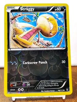 POKEMON SCRAGGY 66/111 REVERSE HOLO FURIOUS FISTS LP TOMOKAZU KOMIYA - Image 1
