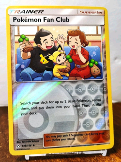 POKEMON FAN CLUB 133/156 REVERSE HOLO TRAINER ULTRA PRISM LP - Image 1