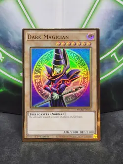 Yugioh Dark Magician MGED-EN002 Premium Gold Rare 1st Edition NM - Image 1