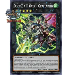 Yugioh! 1x DoomZ XIII Over - Graflareio BLZD-EN045 Ultra Rare 1st Ed NM - Image 1