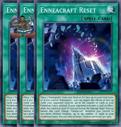 Yugioh! 3x Enneacraft Reset BLZD-EN065 Common 1st Ed NM - Image 1