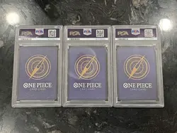 2025 One Piece OP12 SP Alternate Art English Sequential PSA 10 Set of 3 - Image 2