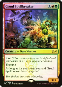mtg magic brisesort des gruul spellbreaker FOIL promo ENGLISH ravnica - Image 1