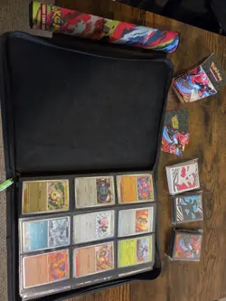 Pokemon card lot reverse holo from mega evolution sets along with accessories - Image 1