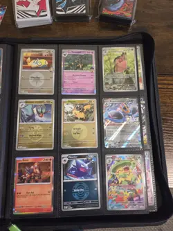 Pokemon card lot reverse holo from mega evolution sets along with accessories - Image 5