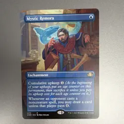 Wizards of the Coast Mystic Remora Borderless Rare Enchantment Card 420 EN - Image 1