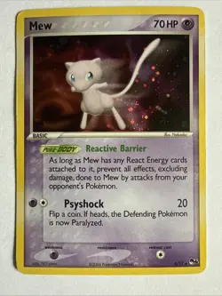 Mew 4/17 HOLO 2006 POP Series 4 Rare Pokemon Card - Image 1