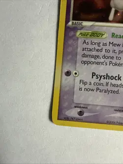 Mew 4/17 HOLO 2006 POP Series 4 Rare Pokemon Card - Image 5