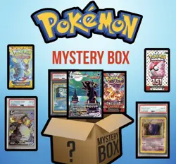 Pokemon Mystery Pack : 1+ PSA Graded card (8-10) 1+ Rare card, 1 + packs - Image 1