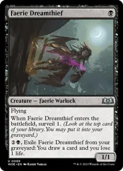 Faerie Dreamthief -Foil Near Mint MTG Wilds of Eldraine - Image 1