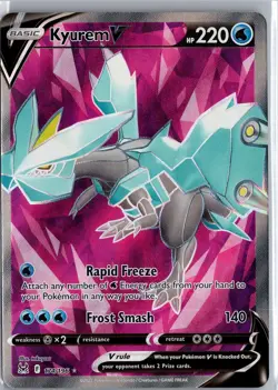 Kyurem V - 174/196 - Brilliant Stars - Holo Pokemon Card TCG LP - Image 1