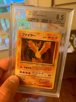 1997 Pokemon - Japanese Moltres Holo Rare - Fossil No. 146 - BGS 8.5 - NM-MT+! - Image 2