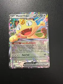 Pokemon TCG - Meowth EX 062/088 - Double Rare - Perfect Order - Image 1
