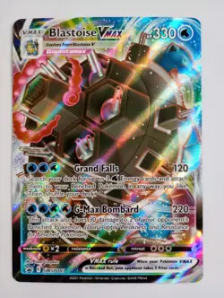 Pokemon TCG: Blastoise VMAX #SWSH103 Black Star Promo Full Art Holo - Image 1
