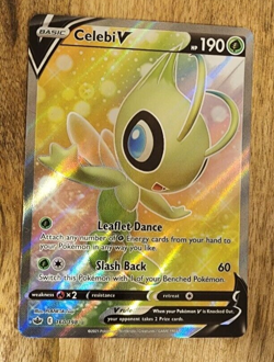 Celebi V - 160/198 Full Art Chilling Reign Pokemon NM-M ULTRA RARE POKEMON TCG - Image 1