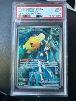 144781669 Misty's Psyduck 2025 Pokemon Destined Rivals #193/182 PSA 9 - Image 1
