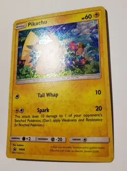 Pokemon TCG Pikachu SM86 Black Star Promo Holo 60 HP Tail Whap Spark English - Image 3