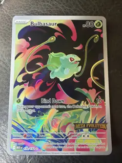 Pokemon TCG Bulbasaur #133/132 ME01: Mega Evolution Illustration Rare - Image 1