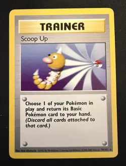 Scoop Up (78/102) Trainer - 1999 Base Set Unlimited - Pokemon Vintage TCG - LP - Image 1