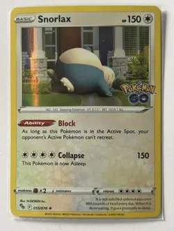 Pokemon TCG Pokemon Go Holo #055 Snorlax - Image 1