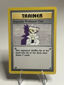 Pokemon TCG - Imposter Professor Oak 73/102 Base Set - RARE 4th print - Image 1