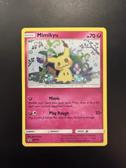 Pokemon Mimikyu TCG Sun Moon SM163 Holo Rare Black Star Promo Nm - Image 1