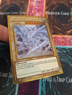 Yugioh Blue-Eyes White Dragon MVP1-ENG55 Gold Rare 1st Edition Near Mint - Image 2