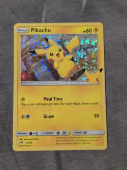 Pokemon Pikachu McDonald's 25th Anniversary Holo Promo Card 25/25 NM - Image 1