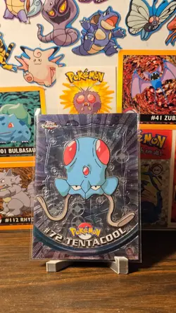 Tentacool #72 Topps Chrome Pokemon Card Lightly Played - Image 1