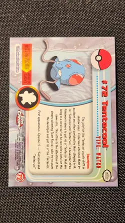 Tentacool #72 Topps Chrome Pokemon Card Lightly Played - Image 3