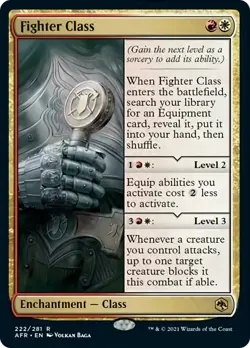 Fighter Class Adventures in the Forgotten Realms PLD Rare CARD ABUGames - Image 1