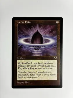 Magic the Gathering MTG Card: Lotus Petal Tempest Rare! EX 1997 Rare W/ Tracking - Image 1
