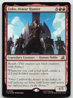 Zuko, Avatar Hunter (0246) R Foil Avatar: The Last Airbender: Eternal-Legal 246 - Image 1