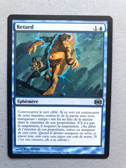 Mtg Carte Magic Future Sight Delay Retard French LP - Image 1