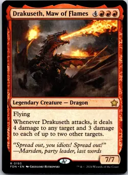 Drakuseth, Maw of Flames English Foundations R 193 - Image 1