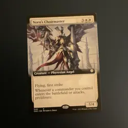 Magic: The Gathering Norn's Choirmaster Extended Art Rare Angel Phyrexian White… - Image 1