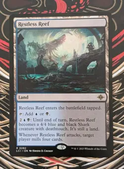 MTG The Lost Caverns Of Ixalan Rare RESTLESS REEF NM - Image 1