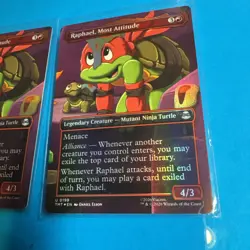 Raphael, Most Attitude - Mtg: TMT - U 0199 (x2) *foils/ full Art - Image 3