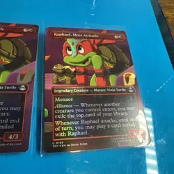 Raphael, Most Attitude - Mtg: TMT - U 0199 (x2) *foils/ full Art - Image 4