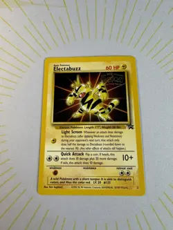 Electabuzz Black Star Promo #2 1999 WB The First Movie Pokemon Card LP ✨ ⚡ - Image 2