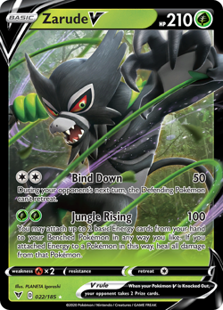 Zarude V 22/185 Rare Holo V | Vivid Voltage | Pokemon Card - Image 1