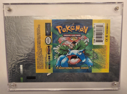 Base Set UNCUT Booster Pack WRAPPER, Venusaur Pokemon 1999 - Image 1