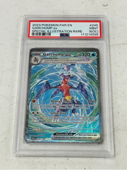 2023 Pokemon Paradox Rift Garchomp ex Full Art SIR #245/182 PSA 9 OC - Image 1